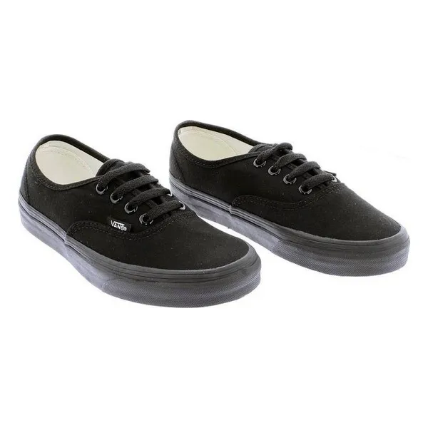 vans authentic black laces