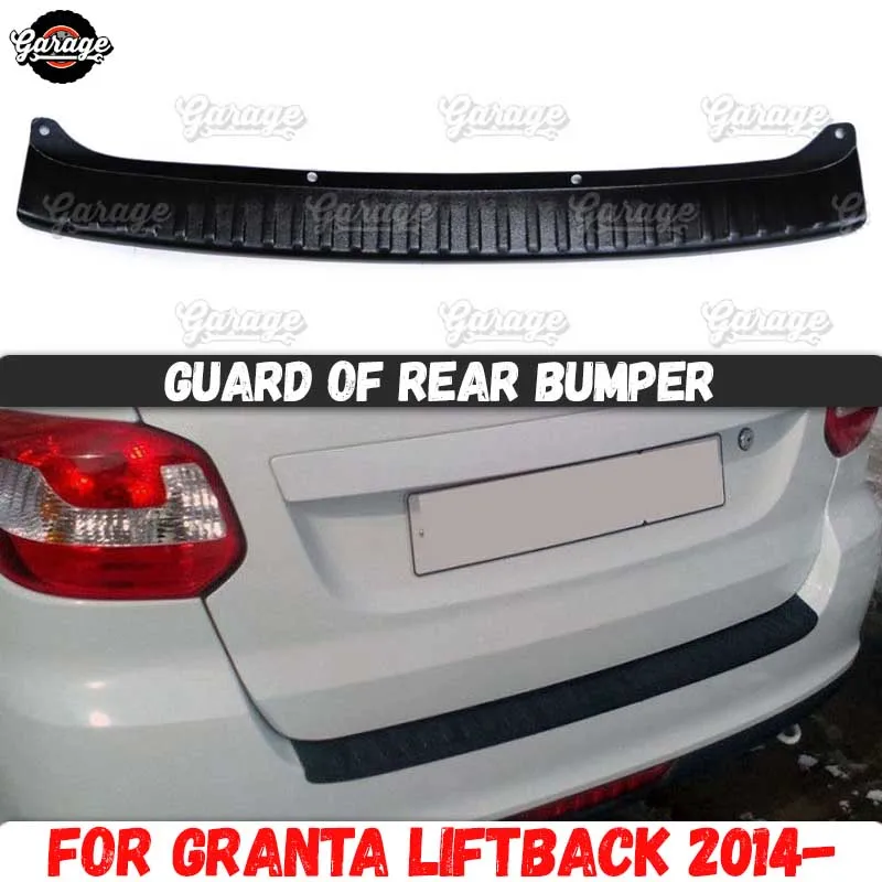 Защита заднего бампера для Lada Granta Liftback 2014- ABS пластиковые аксессуары защитная