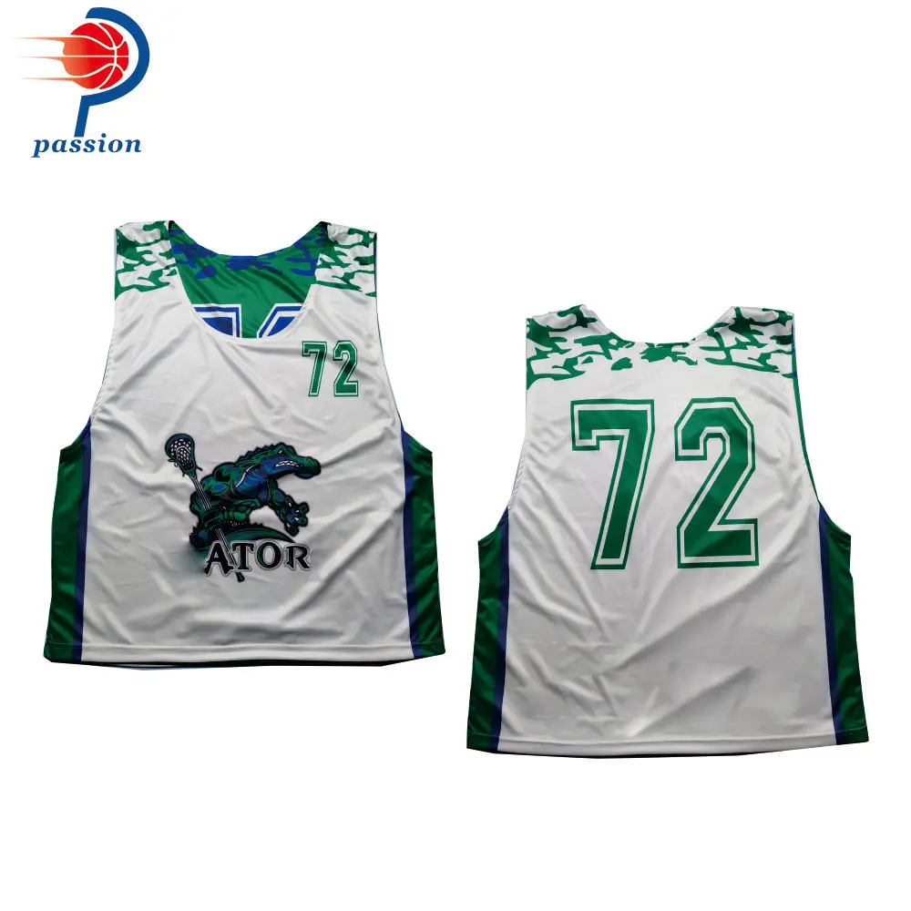 Изготовленный На Заказ сетчатый дышащий материал Лакросс Реверсивный пинни|lacrosse