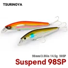 TSURINOYA 98SP подвесная рыболовная приманка в виде гольяна DW86 STINGER 98 мм, 14,5 г, искусственные жесткие приманки в соленой воде, вольфрамовые воблеры для окуня