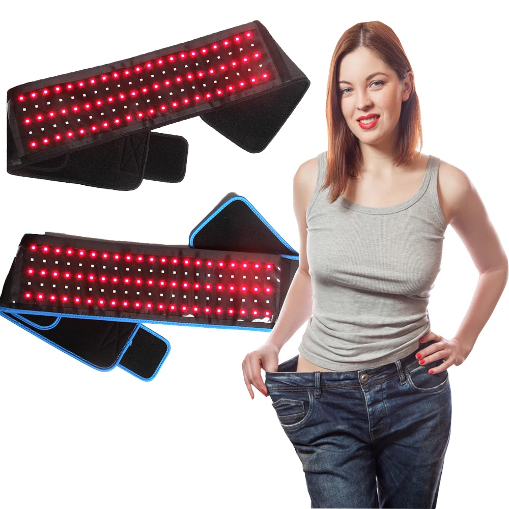 ADVASUN Red Infrared LED Light Therapy Belt 850nm 660nm Back Pain Relief Weight Loss Slimming Machine Waist Heat Pad Massager