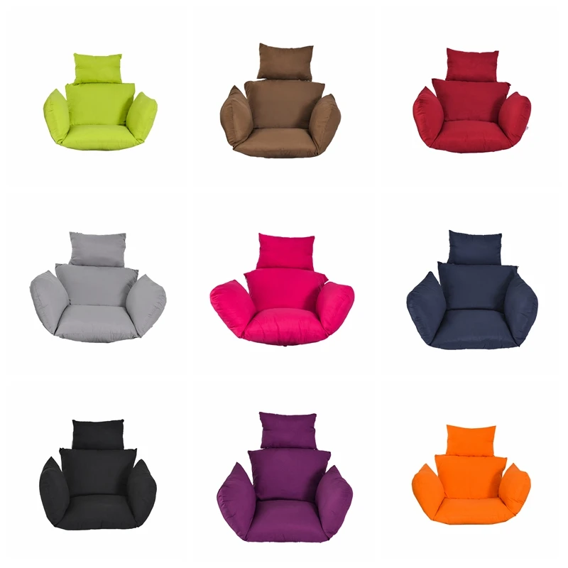 

Hanging Hammock Chair Cushion Pads Back Balcony Swing Basket Seat Cushion Detachable Patio Garden Lounge Chair Mats (No Hammock)