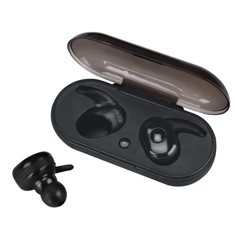 Черный TWS Bluetooth гарнитура bluetooth наушники auriculares bluetooth inalambrico беспроводные наушники fone de ouvido bluetooth D60 - Цвет: Черный