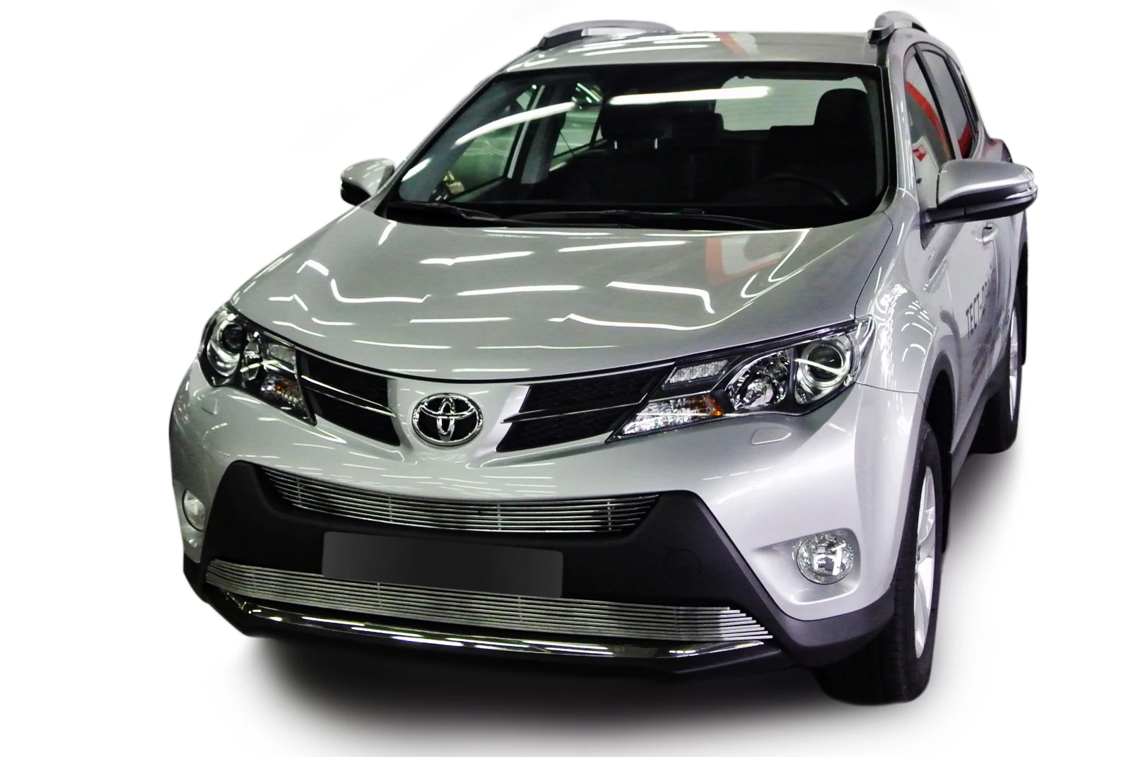 Накладка решетки бампера Fancycar для Toyota RAV4 IV C40 (2013+) нижняя профиль 6 5 мм нержавеющая