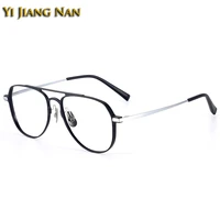 men big rim aluminum magnesium optical prescription glasses frame flat top eyewear oversize eyeglasses spectacles145 temple