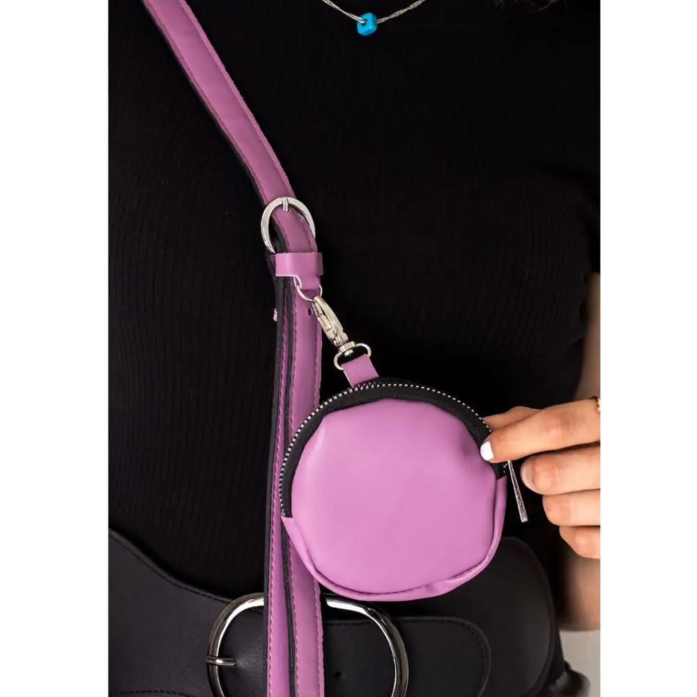 

Lavender Color Crossbody 3 Compartments Flashy Envelope Women Lady Flat Pattern Pu Letter Bag and Strap With Magnetic Cover