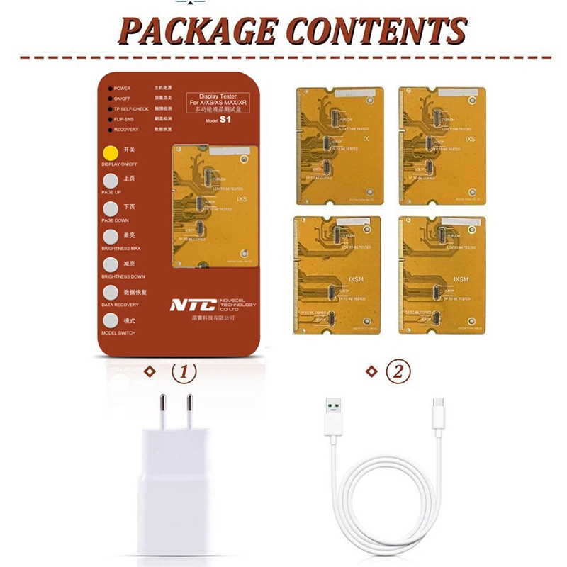 Novecel S1 iPhone ЖК-тестер True Tone Repair дисплей дигитайзер 3D сенсорный экран тестер для iPhone 6S до 8P XR XSmax 11 Pro Max