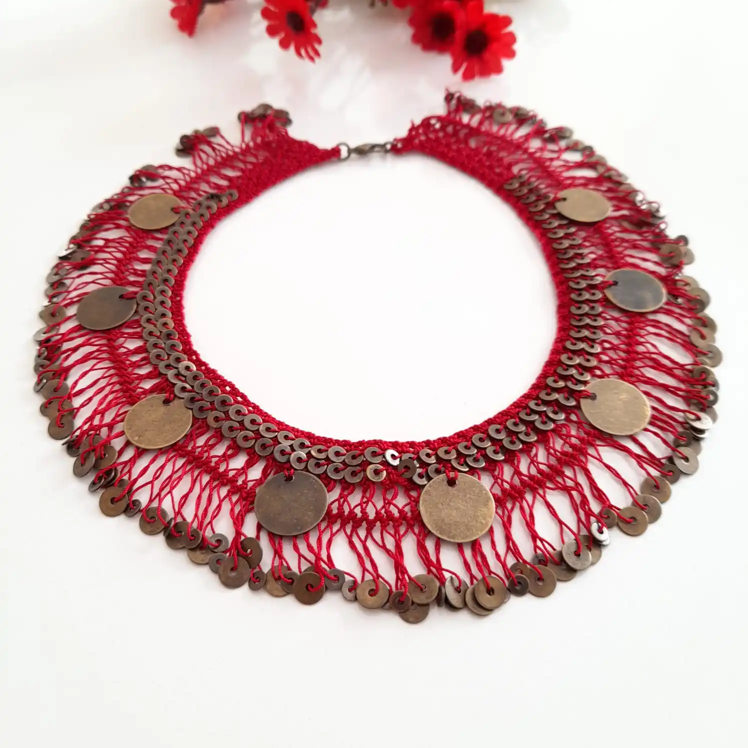 

Goodtime Sequin Necklace Women Handmade Jewelry