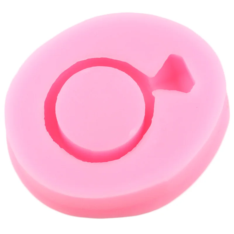 Кольцо с бриллиантом силиконовая форма для кекса фигурки жениха и невесты Fondant