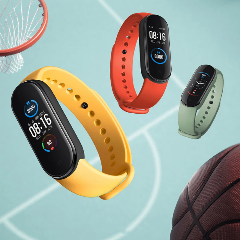 Xiaomi MI BAND 5 Глобальная версия Miband Браслет Спорт Смарт браслет NFC Часы