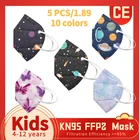 Маска для лица KN95, с фильтром, 5 слоев, PM2.5, Нетканая