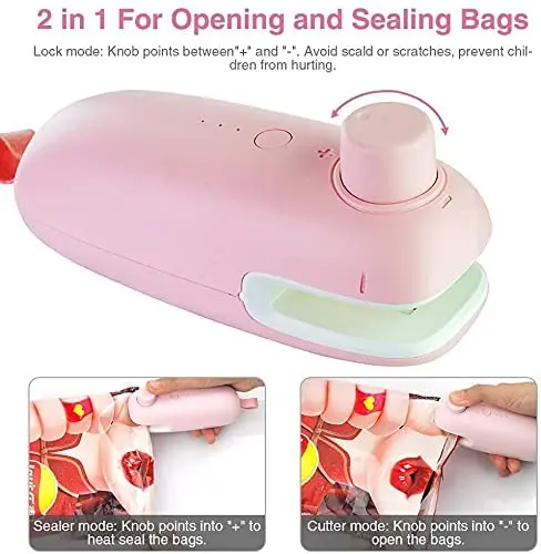 Portable Bag Clips Electric Heating Plastic Bag Sealing Capper For Food Sealer Usb Vacuum Packing Plastic Newest Machine