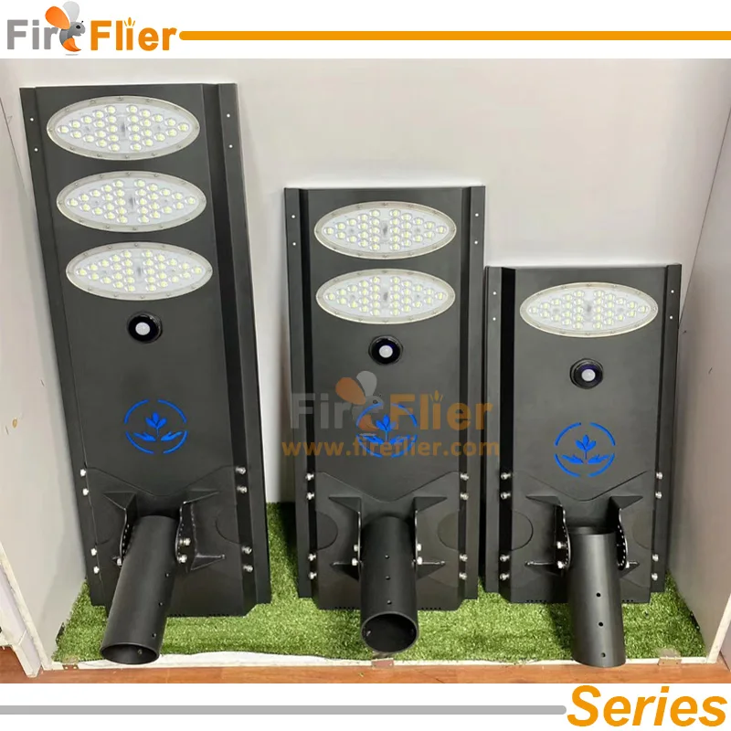 Уличный светодиодный светильник Все в одном на солнечной батарее 2 шт./лот 50 Вт 100