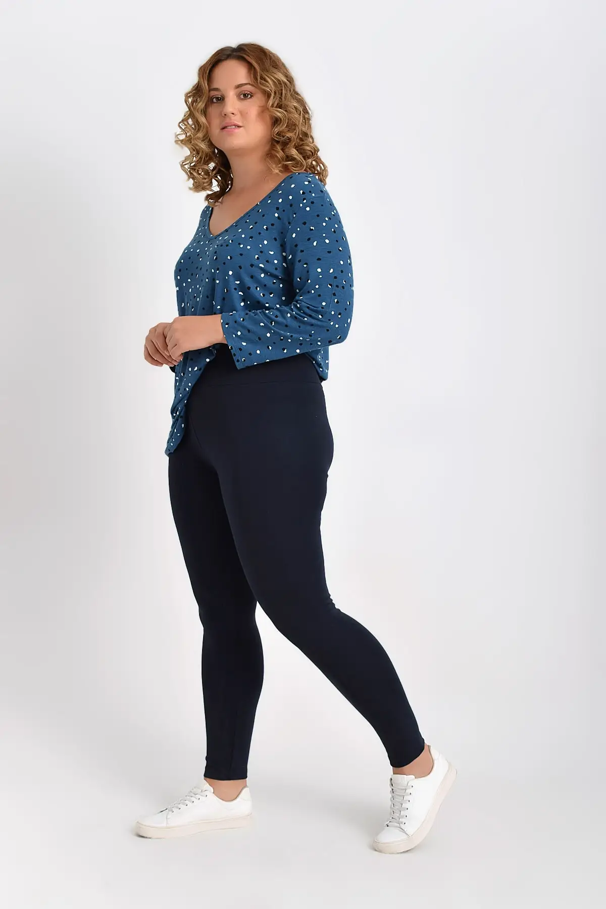 Большой свободный женский темно синий толстый пояс с высокой талией стальные