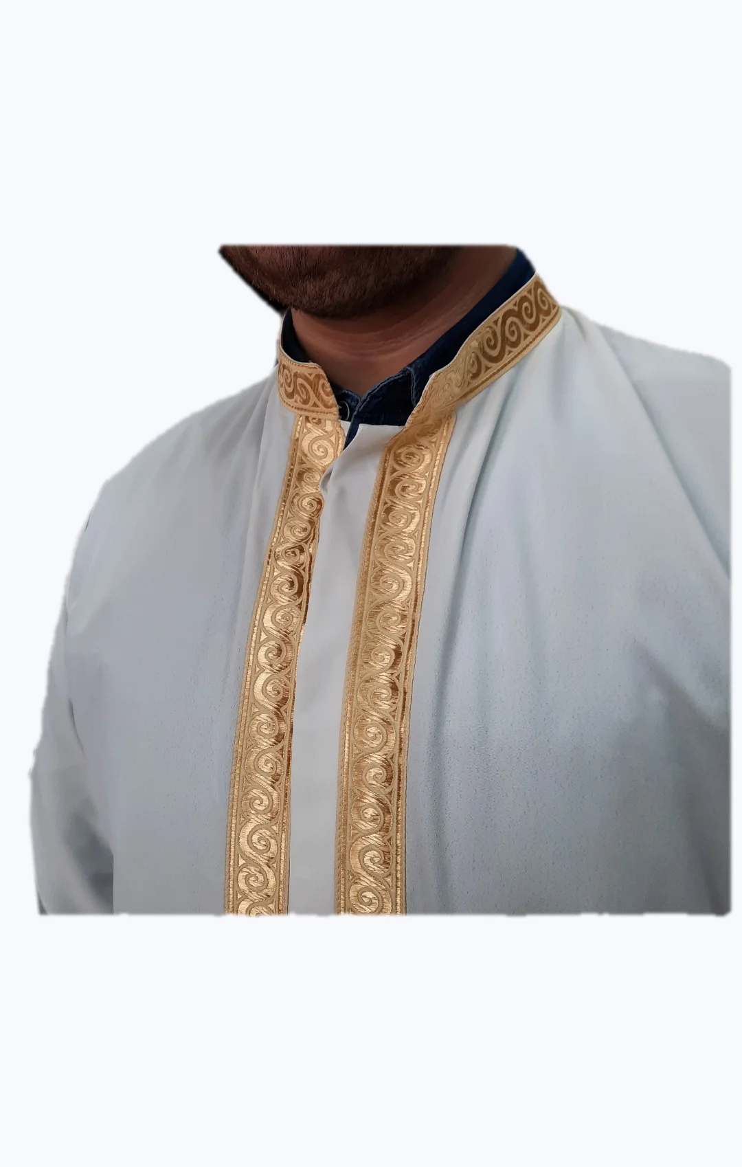 Турецкий халат Имам модель поводка с окантовкой цветочная ткань турецкий наряд