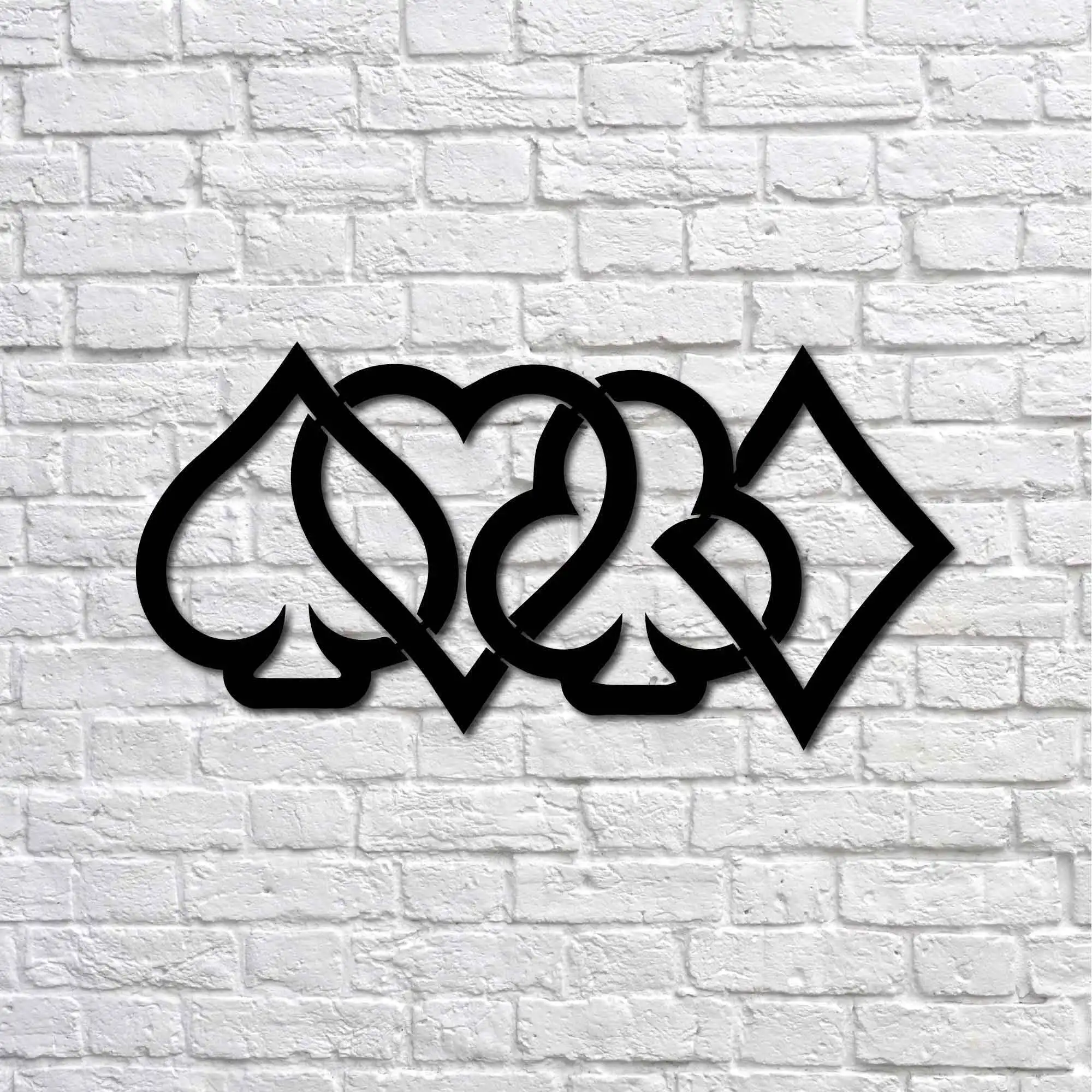 

Metal Wall Art Card Suits Interior Decoration Home Decor Wall Hanging Home Decoration Wall Art 35x70 cm