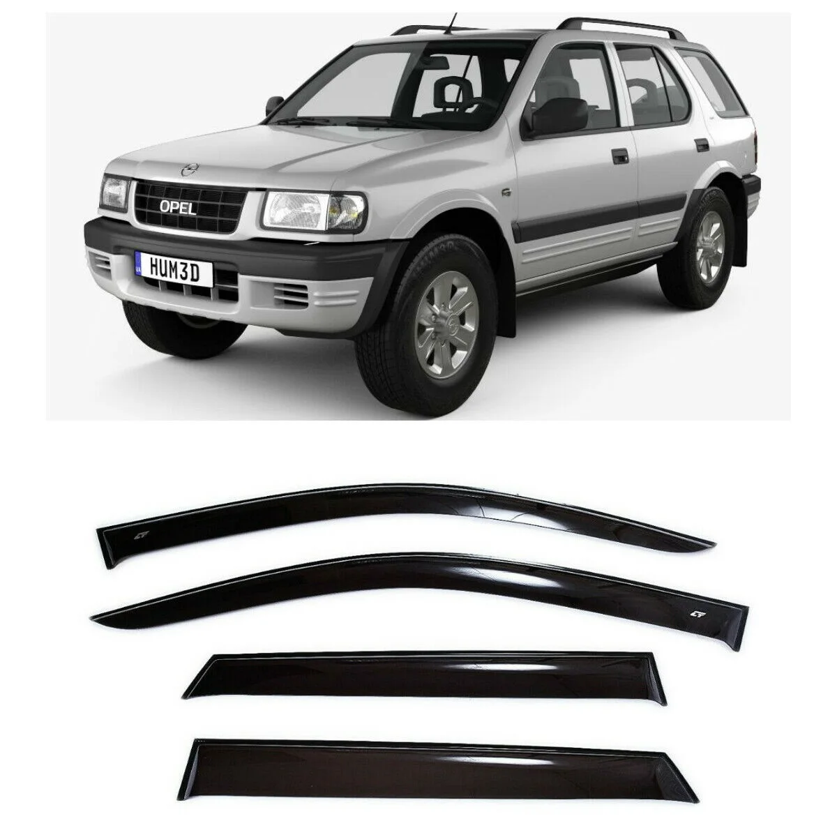 Дефлекторы окон Cobra Tuning I40398 на авто Opel Frontera B 5d 1998 2003 4 шт./комп. ветровики от дождя