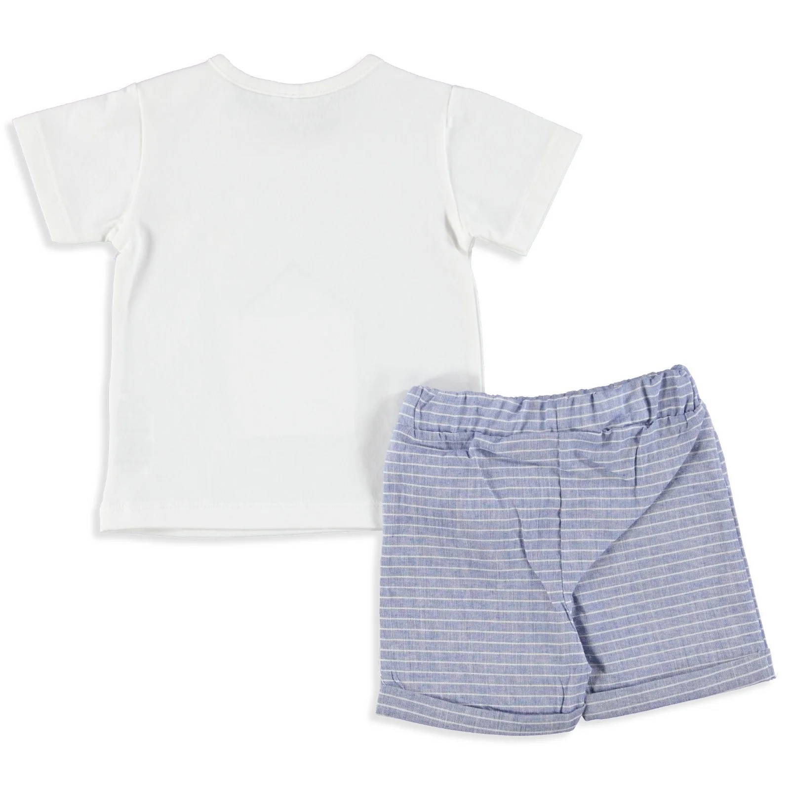 Домашняя футболка для маленьких мальчиков ebebek Luggi комплект с шортами| |