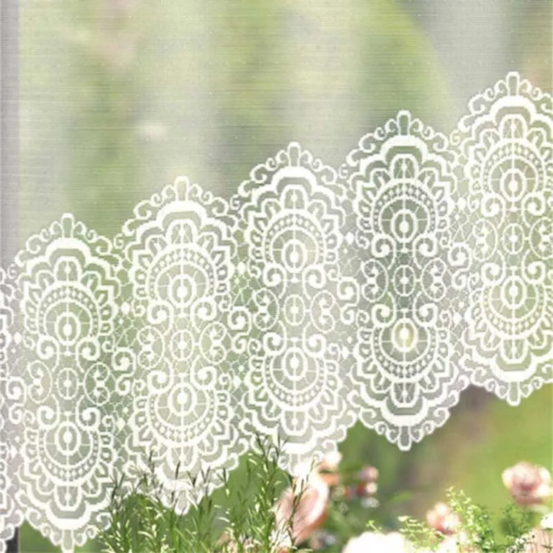 Тюль DOMOZON 2.85 х 1.60 м на Шторной ленте для Кухни Столовой Гостиной Детской короткая