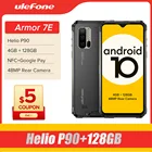 Смартфон Ulefone Armor 7E повышенной яркости, Android 10, NFC, 48 МП