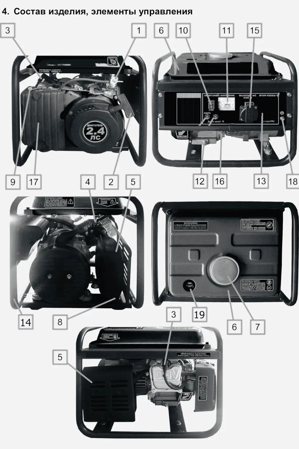 Электрический генератор G1200A Евролюкс | Инструменты