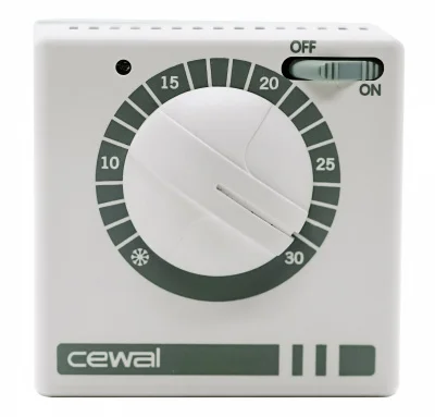 Терморегулятор CEWAL RQ10 / RQ30 для ИК обогревателей механический термостат накладной