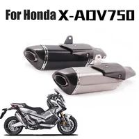 motorcycle x adv750 exhaust system full exhaust pipe muffler escape silencer connect front link tube for honda x adv750
