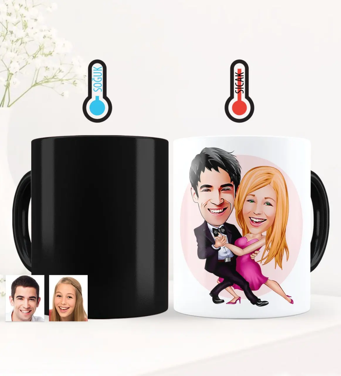 

Personalized Valentine Caricature Of Magic Mug cup-13