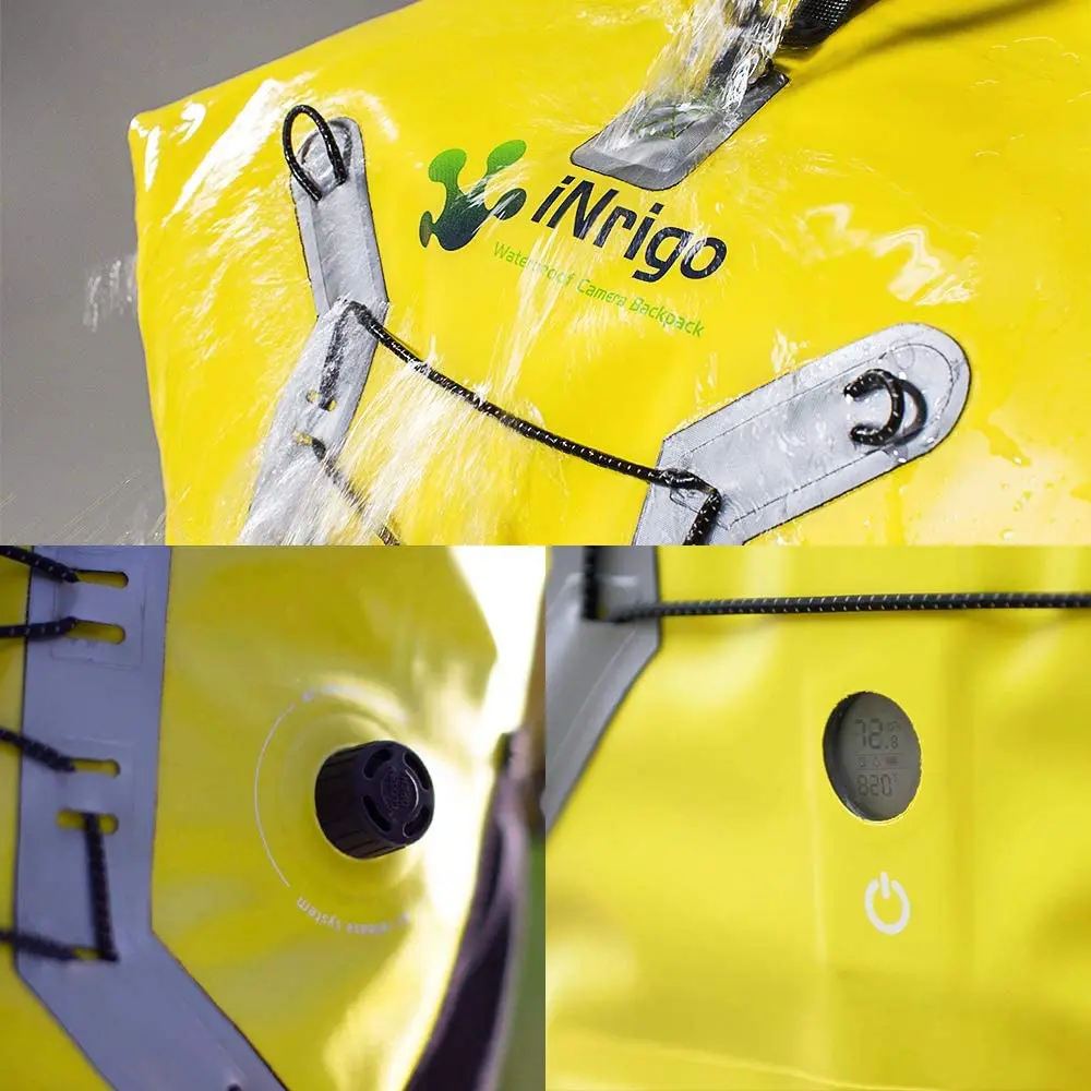 للبيع Inrigo بذكاء كامل كاميرا مقاومة للماء على ظهره كاميرا الحالات IP78 بلوتوث مراقبة الرطوبة مراقبة السفر المشي لمسافات طويلة في الهواء الطلق