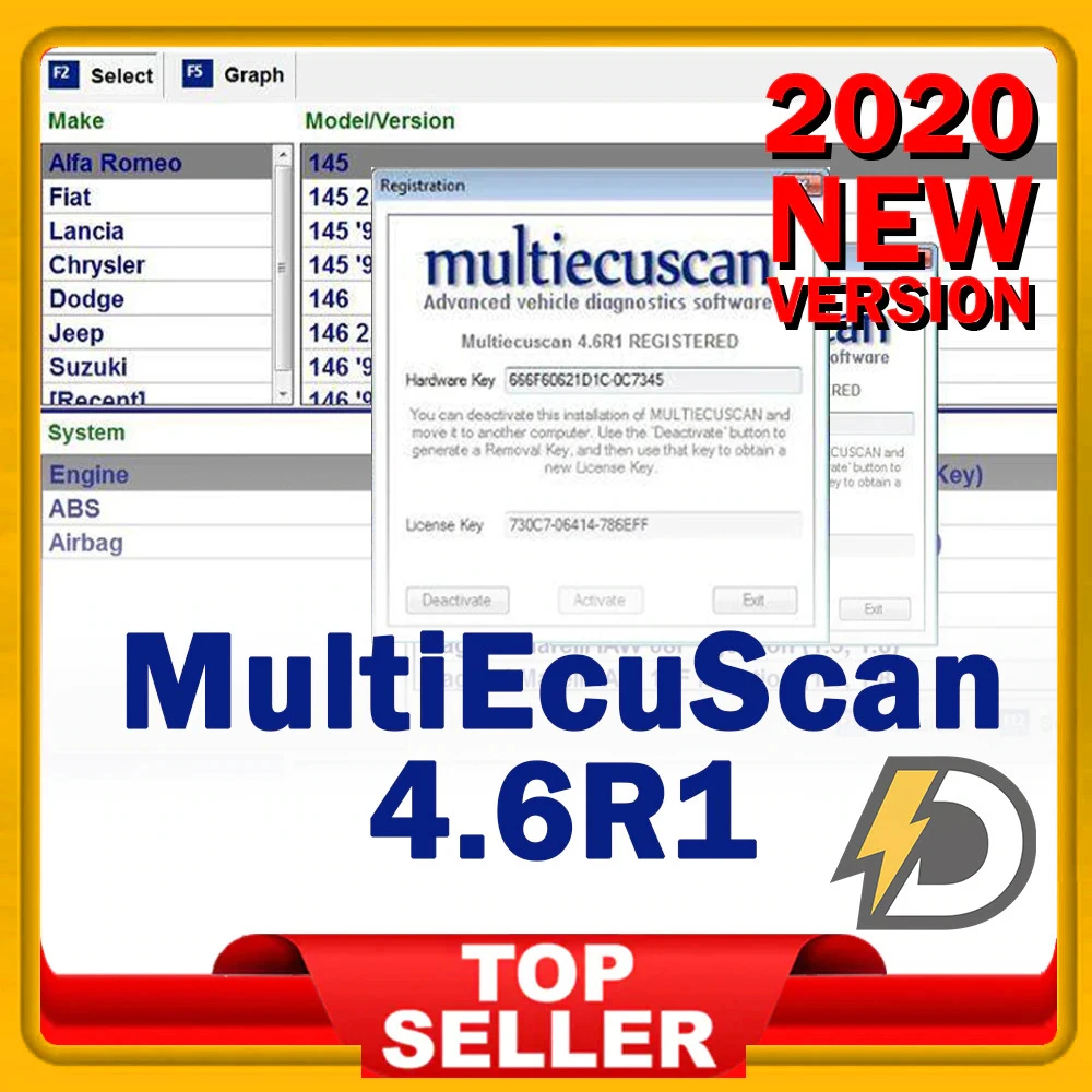 2021 Новый MultiEcuScan v4.6R полностью заказной мультиэбу v4.6R1|ПО| |