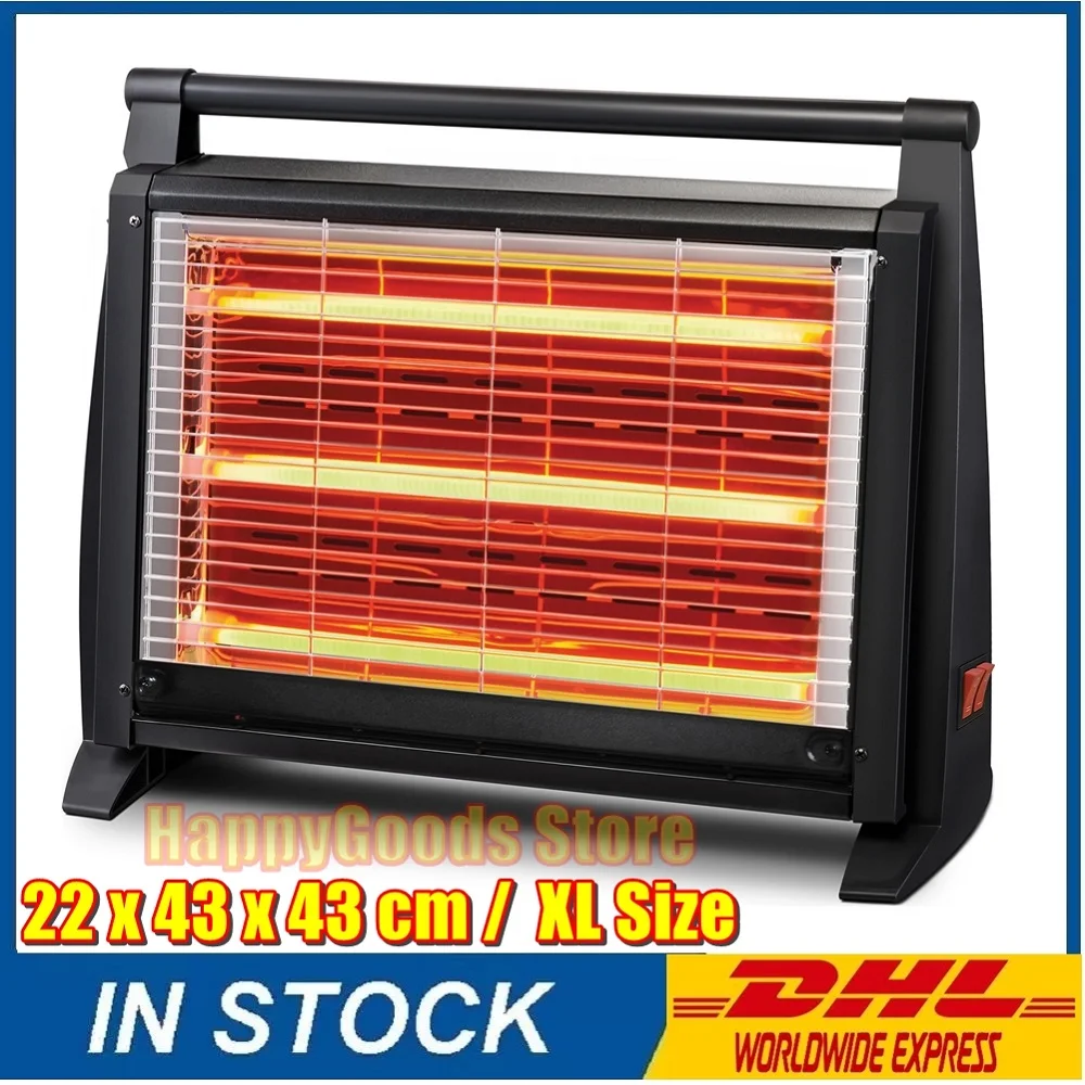 1500 Watt infrared Heater Electric Stove Electric Heater Quartz Tube Glass XL BEST QUALITY