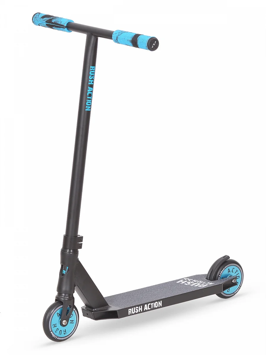 Freestyle kick scooter RUSH ACTION children for tricks 110mm blue | Kick Scooters Foot