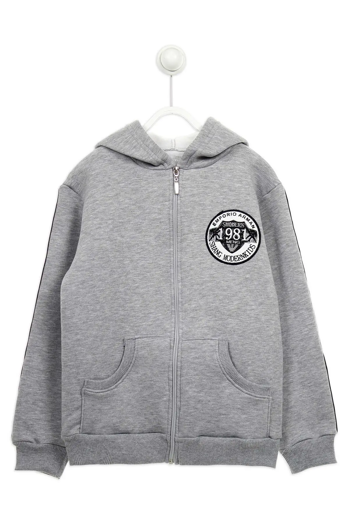 Серая зимняя куртка для мальчиков|Свитера| |