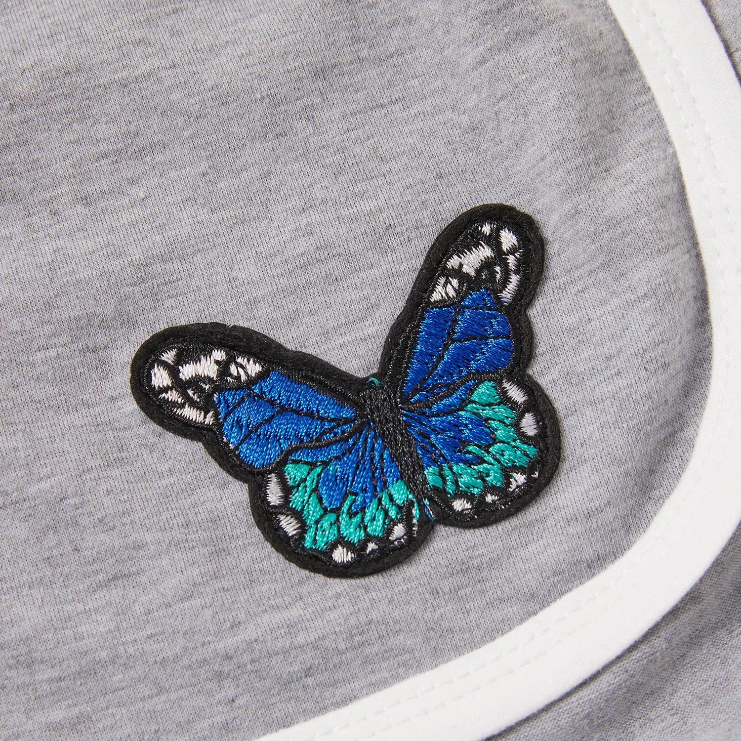 

PatPat Pretty Kid Girl Embroidered Butterfly Casual Shorts