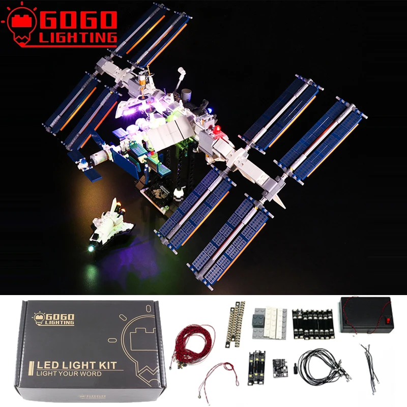 

GOGOLIGHTING Brand LED Light Up Kit For Lego 21321 Star International Space Station Blocks Lamp Set Toys(Only Light No Model)