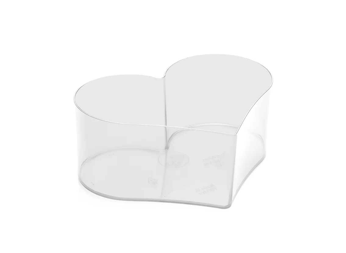 

Arrangement Plastic Heart Pot 1.7 liter Transparent