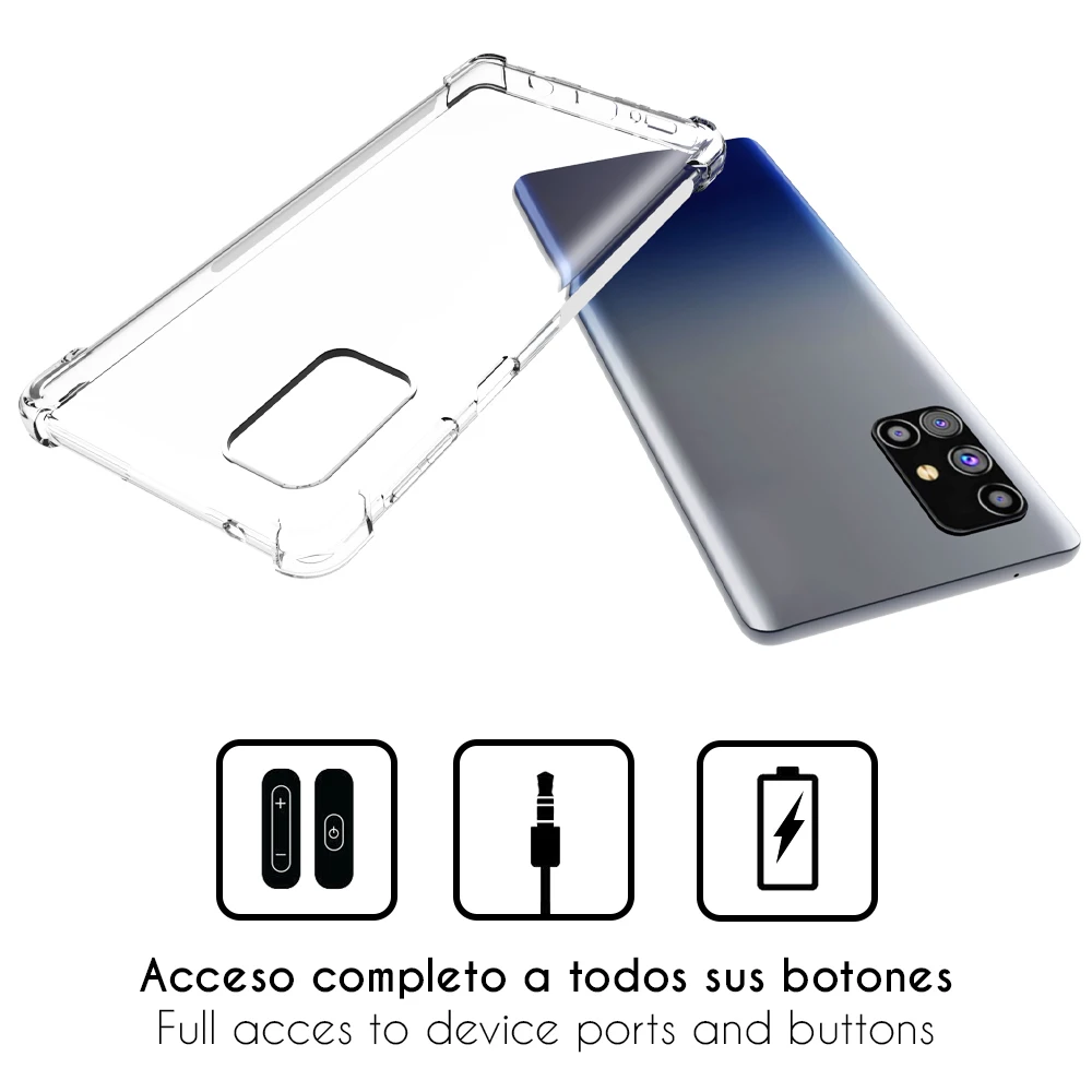 Силиконовый противоударный гелевый Чехол из ТПУ с укрепленным уголком для Samsung