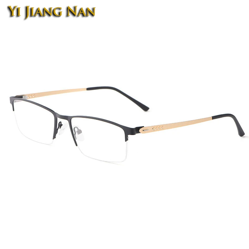 

Optical Eyewear Half Frame Glasses Gafas Vista Hombre Clear Lenses Men Classic Eyeglasses Prescription Oculos De Grau for Women