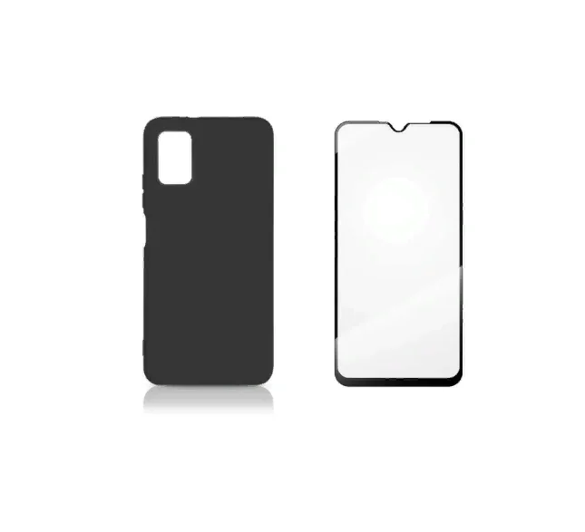 Фото Выгодный комплект 2 в 1 для Xiaomi Poco M3 / note9 4G Redmi 9T силиконовый чехол черный +