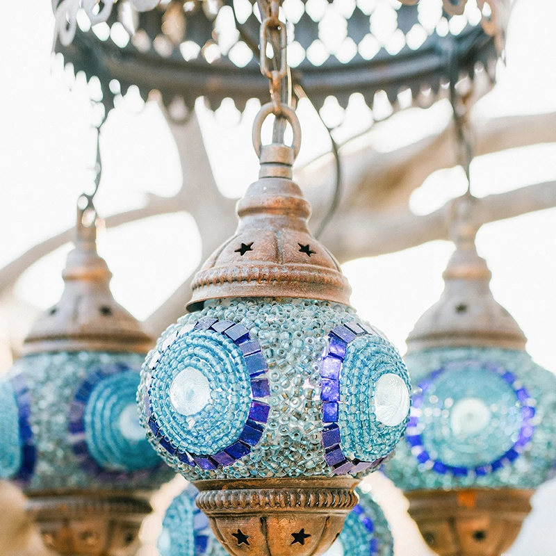 Бохо синяя Марокканская Береговая стена искусство холст картины древняя дверь