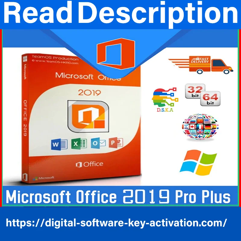 

Microsoft Office 2019 Professional Plus розничный ключ 32/64 бит Pro E-Mail-Versand //.