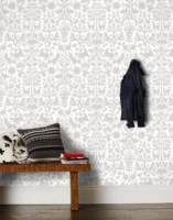 ubiquitous folk art of scandinavia wallpaper contemporary twist wallpaper non woven wallpaper
