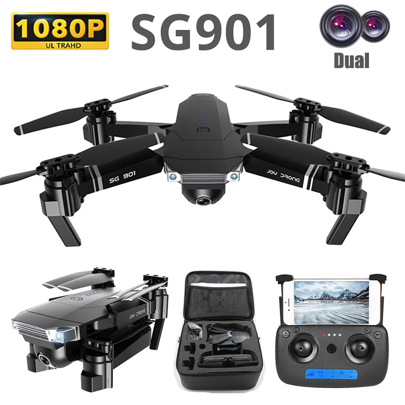 Дрон SG901 Rc камера HD 1080P WiFi fpv с камерой складной рычаг Квадрокоптер полет 18 минут