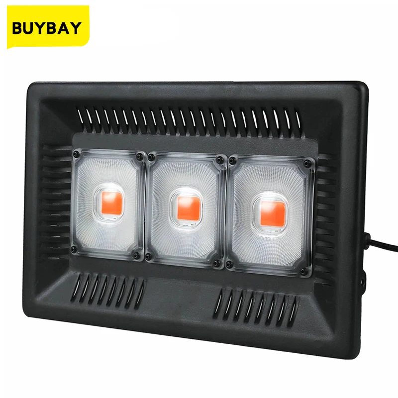 

BUYBAY Led Grow Light Full Spectrum 100W 200W 300W IP67 COB Grow LED Flood light for Plant Indoor Outdoor Hydroponic Greenhouse