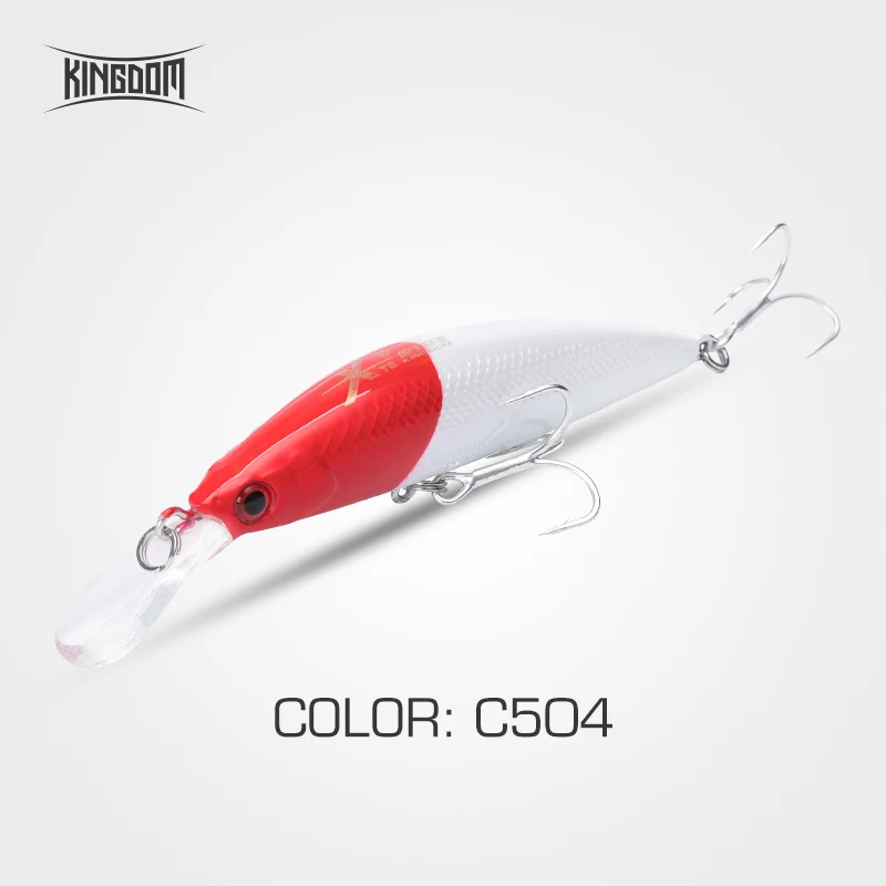 C504 Kingdom Fishing приманки Джеркбейт гольян воблеры 90 мм 11 г/26 г жесткая пластиковая наживка губы для морской воды пять цветов модель 3529 - Цвет: C504