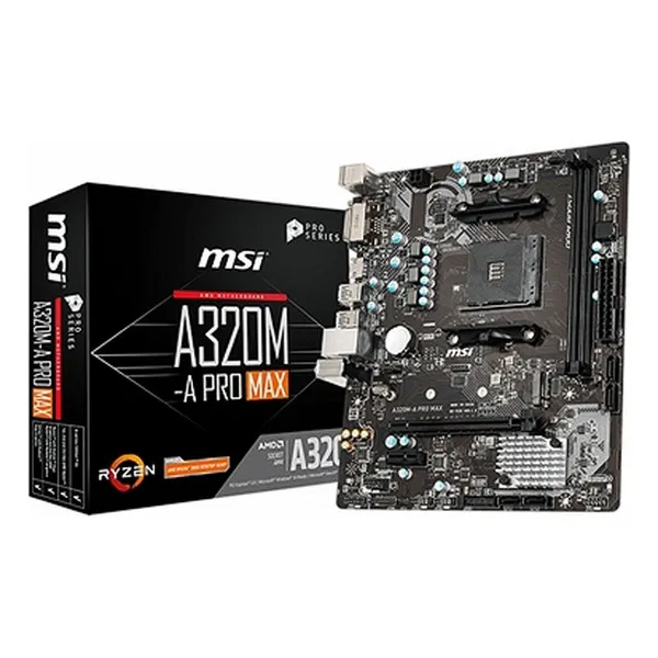 Материнская плата MSI A320M-A Pro Max mATX DDR4 AM4 | Компьютеры и офис