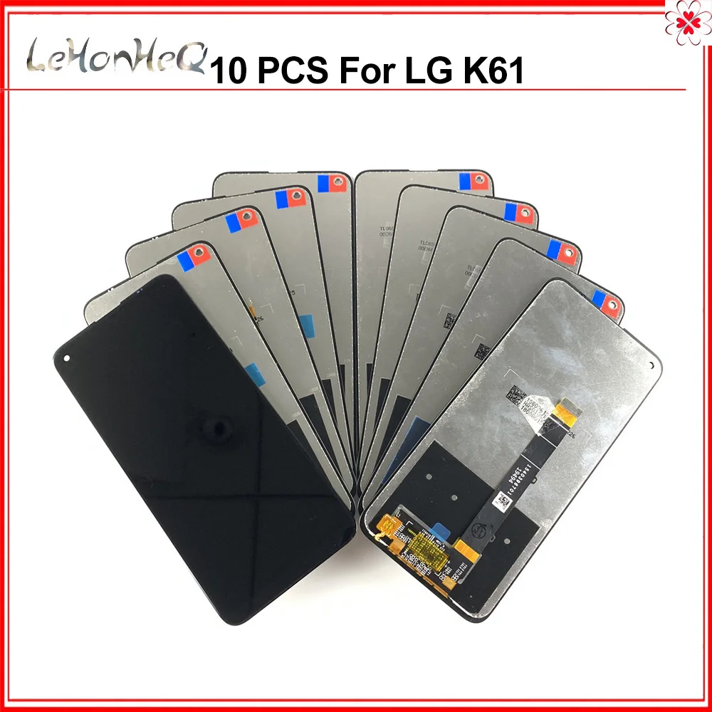 

Test 10 Piece LCD For LG K61 LCD LMQ630EAW LM-Q630EAW Display Touch Screen Digiziter Assembly For LG K61 LCD