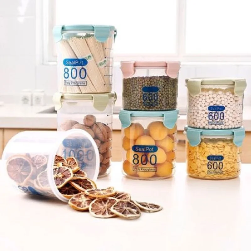 Многофункциональная Пластиковая Коробка для хранения 1 шт. кухонные банки