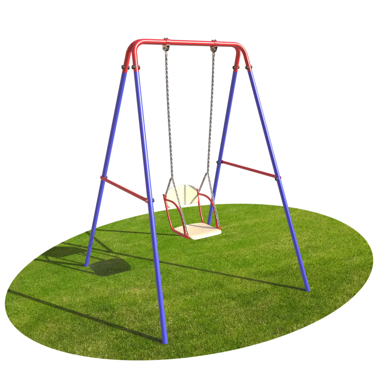 Качели со спинкой для детского комплекса (подвес - цепь) |