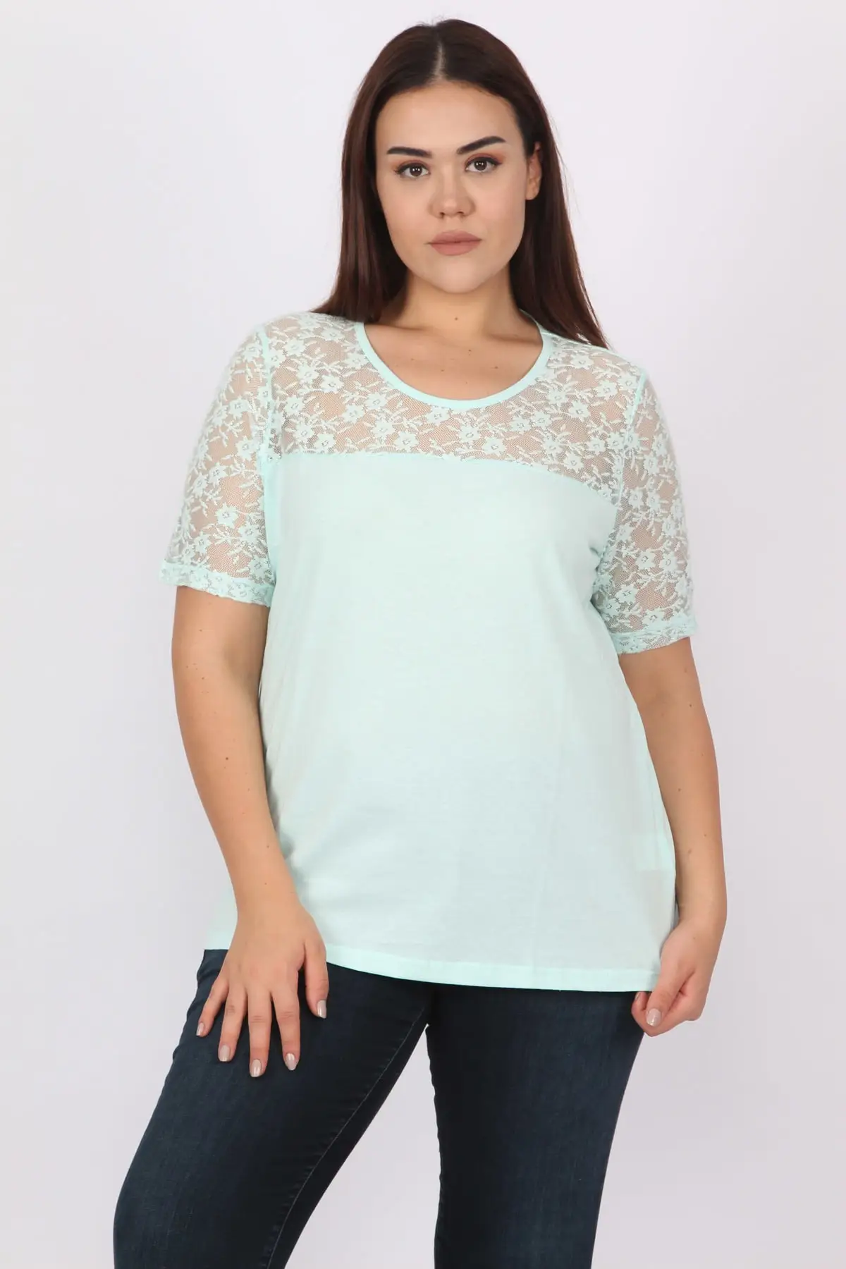 Женская ткань из хлопчатобумажной ткани Sans Textile Bluz 65 N14771 |